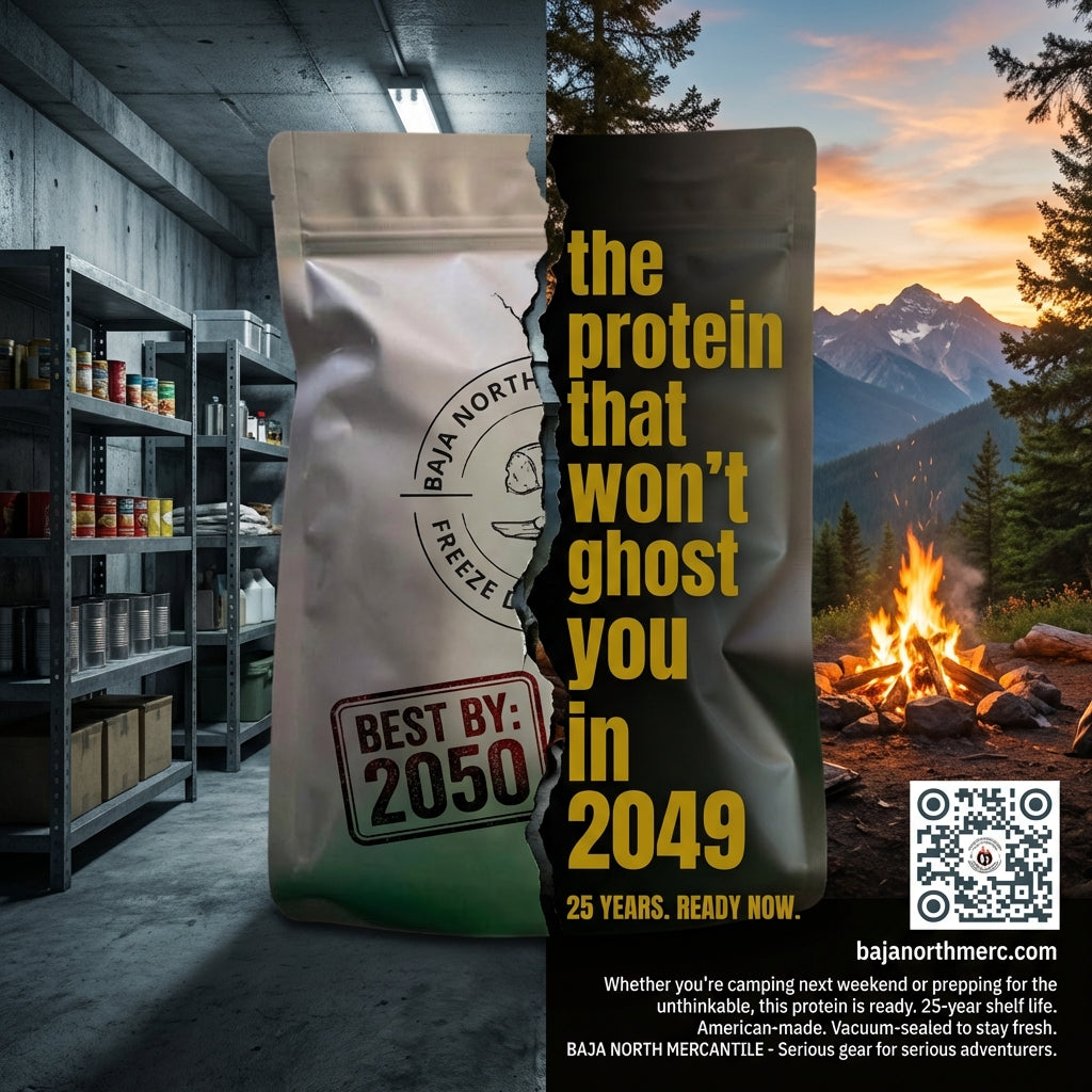 Freeze-Dried RAW Shrimp 41-50 Tail-off Deveined/Peeled 25 Year Shelf Life Designed for Backpackers, Campers, Survivalist and Emergency Preparedness. MADE IN USA