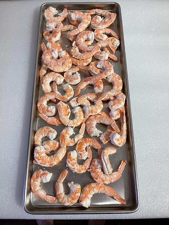 Whole Shrimp Freeze-Dried. 4oz makes 1lbs hydrated. 25 Year shelf life. Designed for Backpackers, Campers, Survivalist and Emergency Preparedness. MADE IN USA